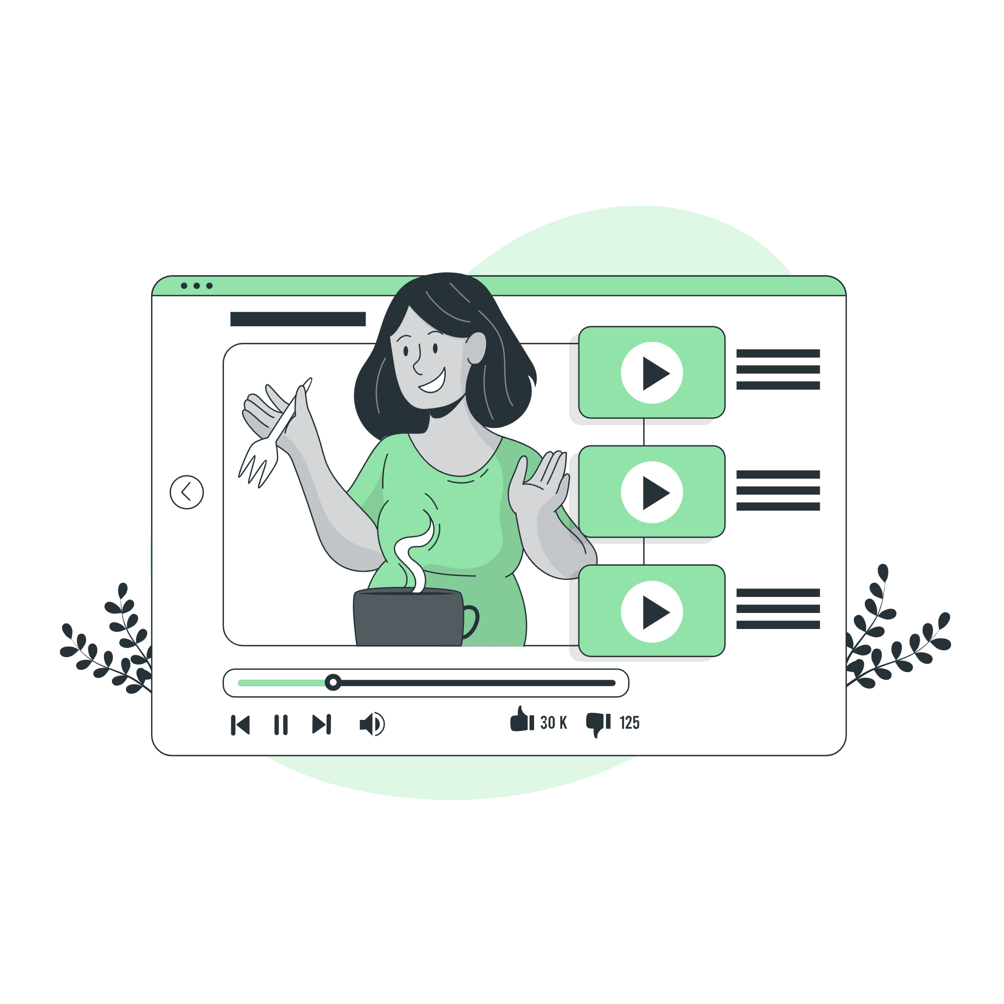 Storytelling visual